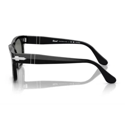 Persol Po3269s Rectangular Black Acetate Sunglasses In Black