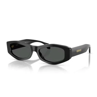 Versace 54mm Irregular Sunglasses In Black