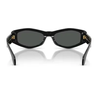 Versace 54mm Irregular Sunglasses In Black