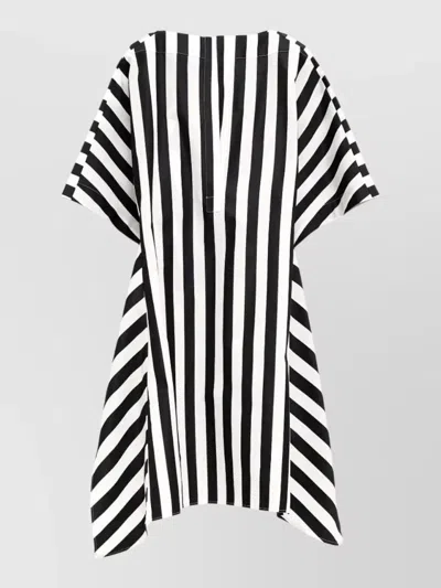 Jacquemus Womens Jacquard Medium Stripes Moisson Striped Cotton And Silk Tunic In Multi