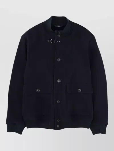 Fay Classic Sports Jacket For Men In Black