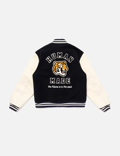Human Made Varsity Jacket In Black