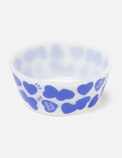 Human Made Heart Pattern Bowl In Blue