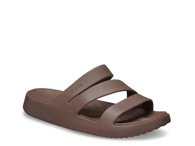 Crocs Getaway Strappy Triple-strap Slippers In Blue
