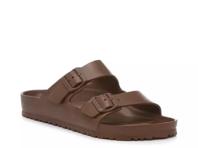 Birkenstock Wide Width Arizona Essentials Eva Sandal In Brown