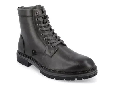 Vance Co. Denver Lug Sole Boot In Black