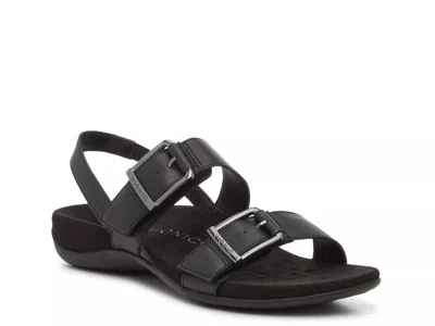 Vionic Wide Width Reese Sandal In Black