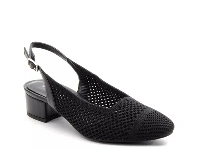 David Tate Extra Wide Width Galen Pump In Black