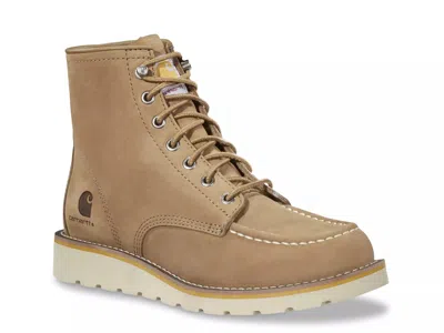 Carhartt Moc Toe Wedge Work Boot In Brown