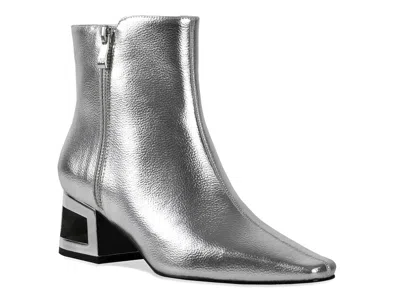 Ninety Union Metallic Square Heel Bootie In Multi