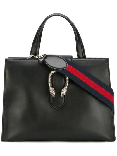 Gucci Dionysus Small Leather Tote In Eero
