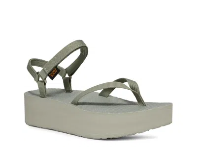 Teva Flatform Slim Platform Sandal In Green