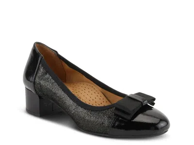 Spring Step Paulette Bow Pump In Black
