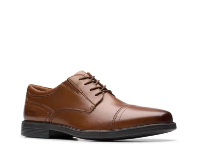 Clarks Wide Width Dresslite Cap Toe Oxford In Brown