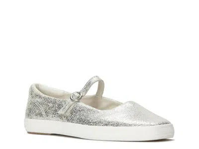 Keds Square Toe Mary Jane Flat In Gray