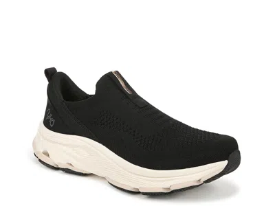 Ryka Devotion Max Knit Slipon Sneaker In Black
