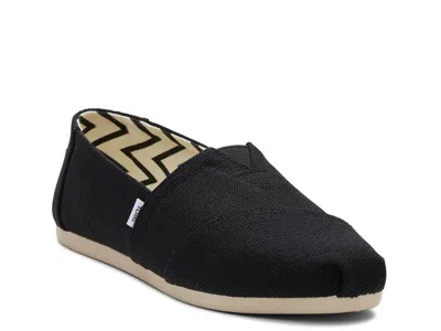 Toms Classic Alpargata With Heritage Canvas In Black