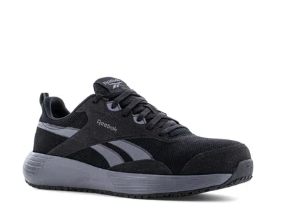 Reebok Work Wide Width Lite Plus 4 Composite Toe Work Sneaker In Black