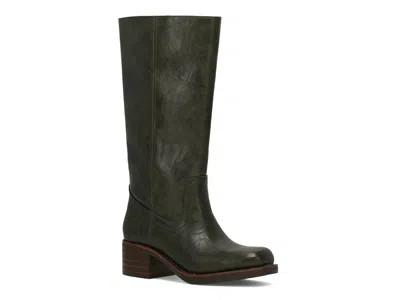 Frye And Co Miranda 14 Wide Calf In Green