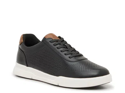 Johnston & Murphy Anders Perforated Sneaker In Black