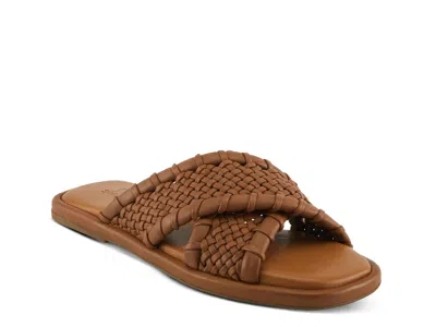 Spring Step Montauk Slide Sandal In Brown