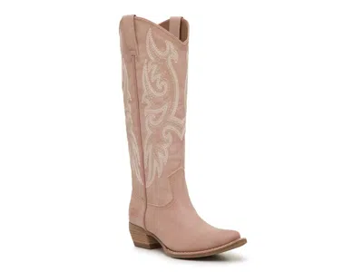 Frye And Co Irlene Tall Deco Stitch In Pink