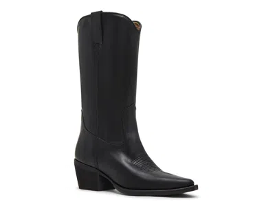 Steve Madden Albany Western Boot In Black