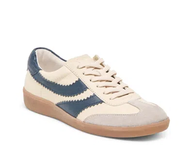 Dolce Vita Merit Sneakers White Navy Leather In Multi