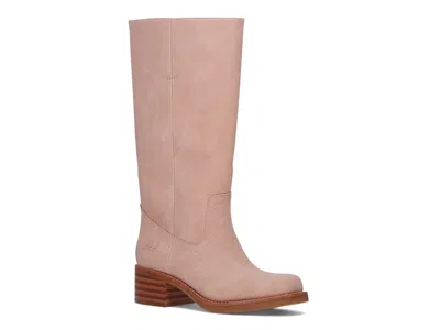 Frye And Co Womens Miranda 14 Block Heel Riding Boots In Pink