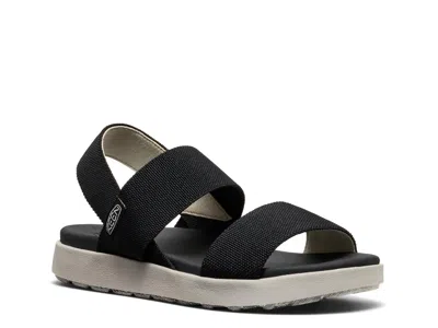 Keen Elle Webbing Strap Sandal In Black