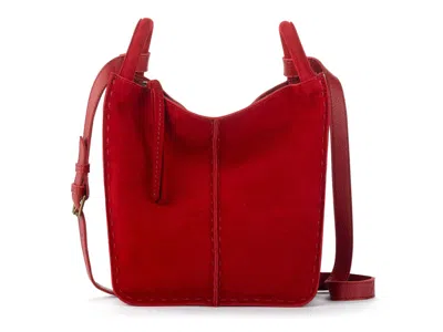 The Sak Los Feliz Leather Small Crossbody Bag In Red