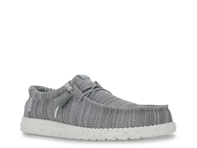 Hey Dude Wally Stretch Sox Slip-on In Gray