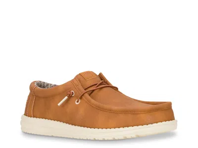Hey Dude Wally Classic Lace-up In Brown