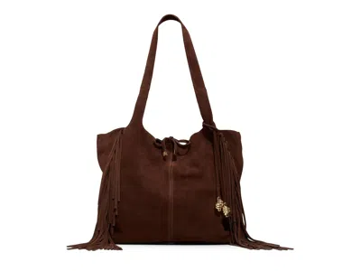 Aldo Arrow Suede Tote In Brown