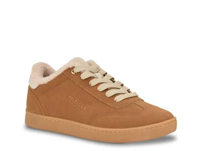Tommy Hilfiger Rheign Faux Fur Lined Low Top Sneaker In Brown