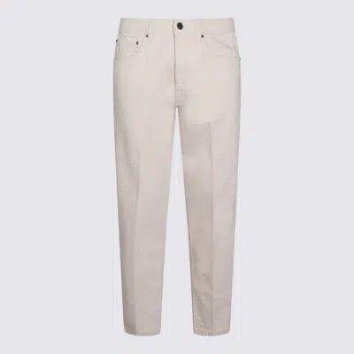 Lardini Button-fly Cotton Jeans In Neutral