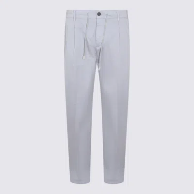 Eleventy Drawstring Cargo Trousers In White