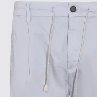 Eleventy Drawstring Cargo Trousers In White