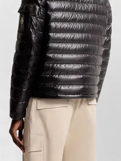 Moncler Lauros Recycled Polyester Down Jacket In Brown