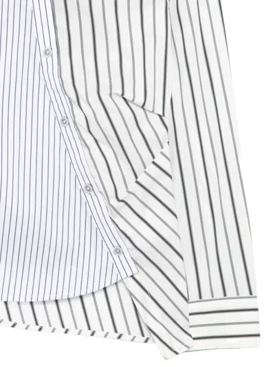 Andersson Bell Noa Striped Twist-tuck Shirt In White