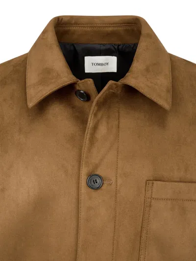 Tomboy Patch-pockets Jacket In Brown