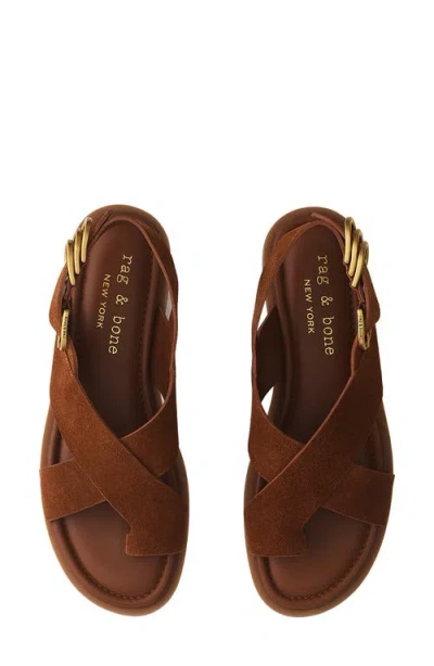 Rag & Bone Gia Toe Loop Sandal In Brown