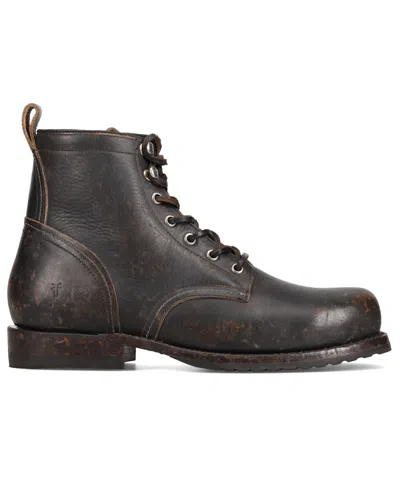 Frye Hudson Lace-up Boot In Black