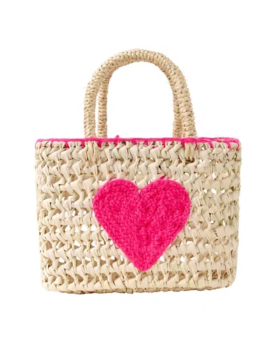 Rachel Riley Kids' Heart Mini Tote Bag In Neutral | ModeSens
