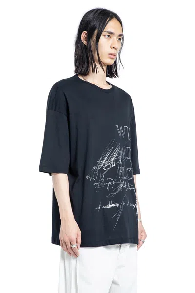 Ann Demeulemeester Printed T-shirt In Black