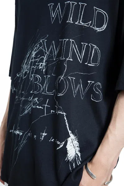 Ann Demeulemeester Printed T-shirt In Black