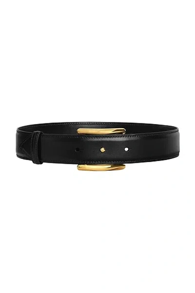 Alaïa Alaia Women Curved Leather Belt In Black