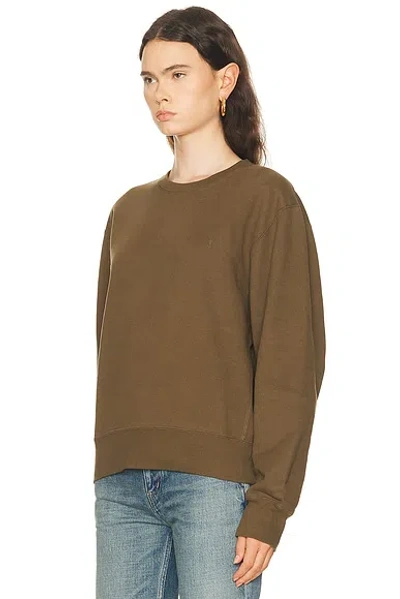 Saint Laurent Pullover Sweatshirt In Green