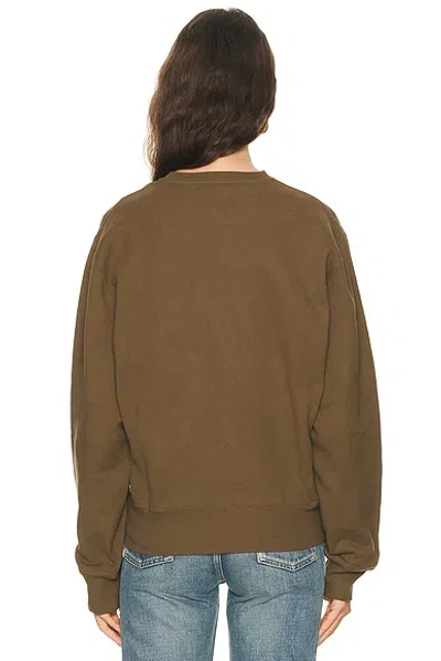 Saint Laurent Pullover Sweatshirt In Green