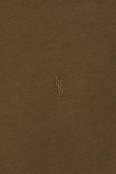 Saint Laurent Pullover Sweatshirt In Green